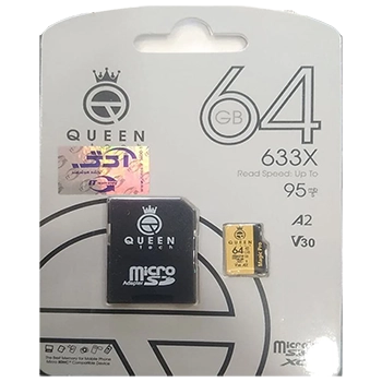 کارت حافظه microSDHC کوئین تک مدل 633x ظرفیت 64 گیگابایت